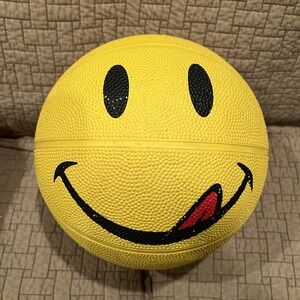 Vintage 1990s Joe Boxer Yellow Smiley Face Store Promo Gift Basketball Rare